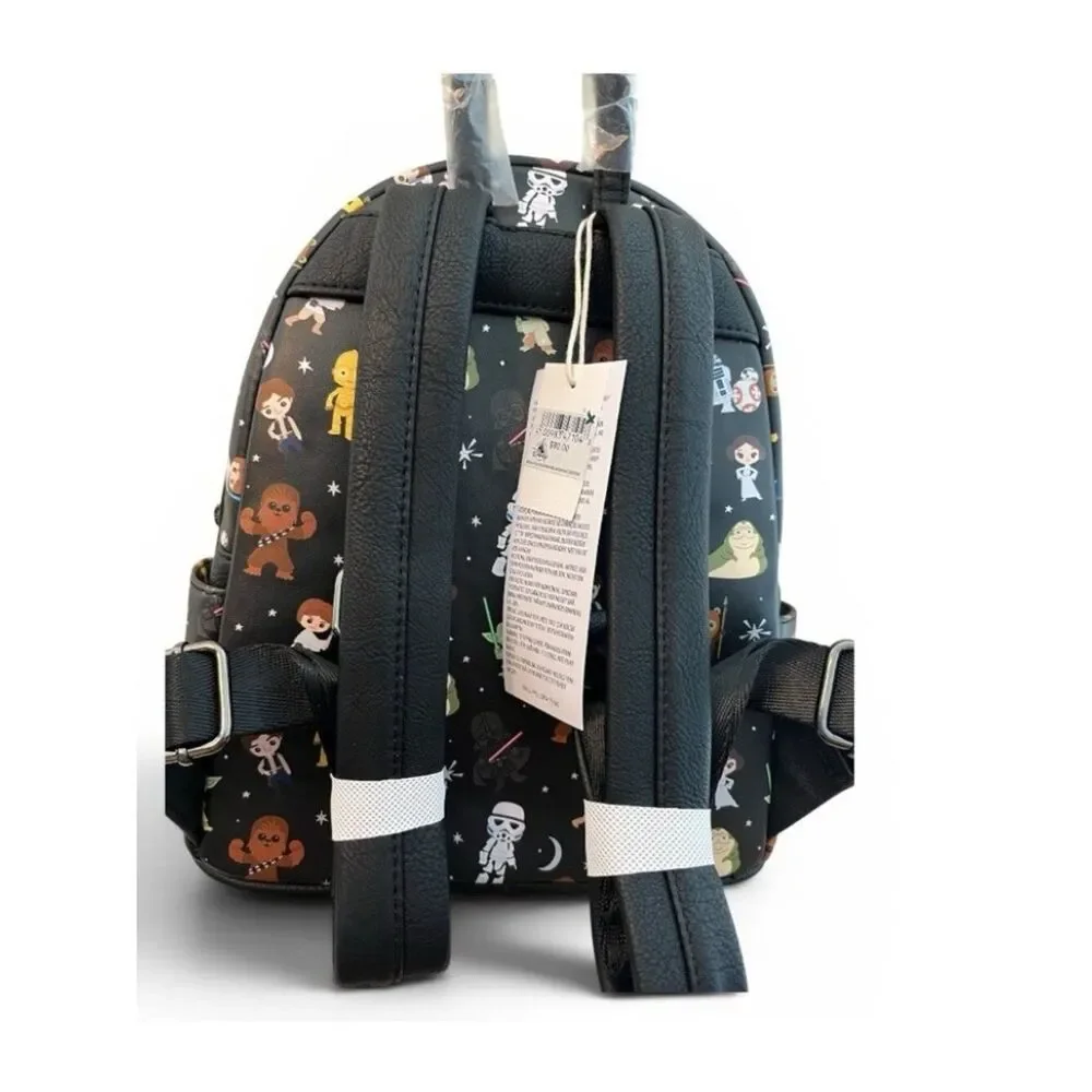 Disney Parks LOUNGEFLY Chibi Star Wars Mini Backpack Characters Chewbacca NWT